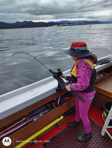 Scenic Oregon landscape with fishing gear
