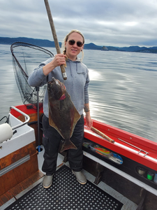 Caught a Pacific Halibut fish while fishing in OR