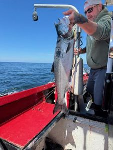 Lone angler fishing in OR