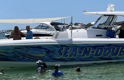 Four people on a fishing tour in Florida