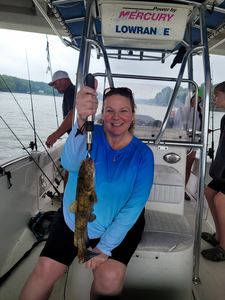 Lake Norman flathead catfish making the day worthwhile!