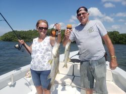 Two big snook fish caught in FL