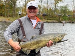 Salmon river fishing, NY