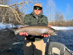 Bright skies and big steelhead! ☀️🎣
