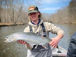 Coho salmon caught fishing in NY