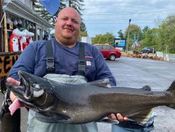 Coho salmon caught while fishing in Mexico