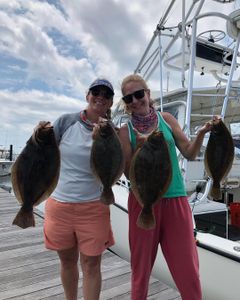 4 California and Summer Flounders caught at Rehoboth Beach