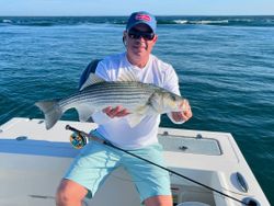 Striped bass caught while fishing in NJ