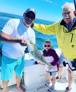 Striped bass caught while fishing in NJ