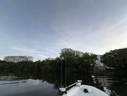 Perfect conditions for jigging and fly fishing at the ramp today!