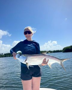 Tarpon fish caught while fishing in PR