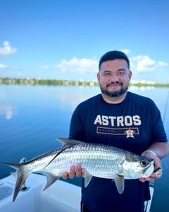 Fishing for a tarpon in San Juan