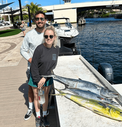 Two anglers with big fish caught in Florida