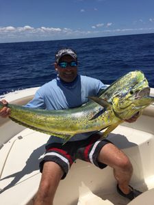 Lone angler fishing in Boca Raton
