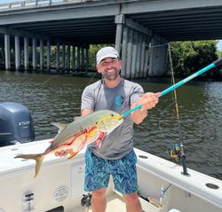 Angler catches large fish in Boca Raton