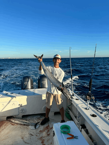 Two Wahoo fish caught by a person in FL