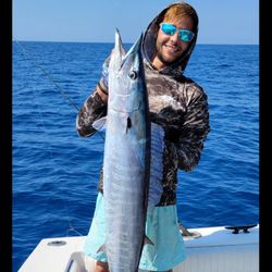 Catch of the day: a large King Mackerel caught fishing in Key West