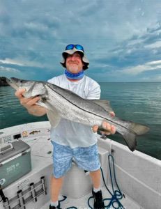 Bobby with a beautiful Top Slot Snook!  