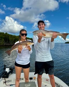 Two redfish caught in Crystal River