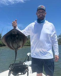 A lone angler fishing in Florida