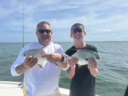 Two permit fish caught while fishing in FL