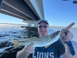 Spotted Weakfish caught while fishing in Cape Coral