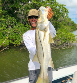 Snook, a 32-inch fish, caught while fishing in Islamorada
