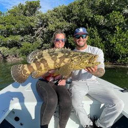 Two people fishing in Islamorada