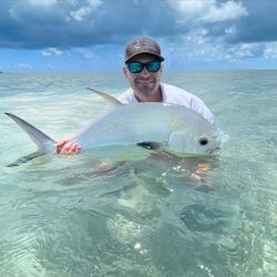 Permit fish caught by angler in Florida