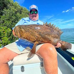 Angler catches one fish in the waters of Islamorada