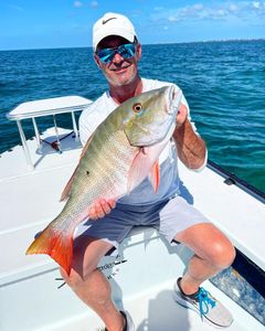 Photo of a 21-inch Mutton Snapper caught while fishing in Islamorada