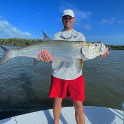 Tarpon fish caught in Islamorada, Florida while fishing