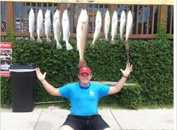 9 fish caught while fishing at South Padre Island
