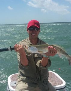 Angler with big catch at South Padre Island