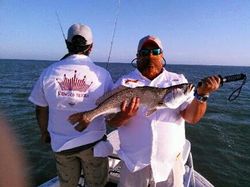 A person fishing at South Padre Island