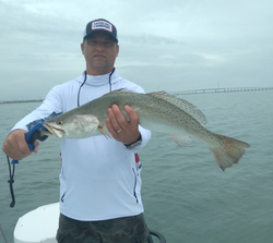 Angler with a big 28-inch fish at South Padre Island