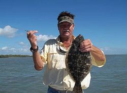 Southern Flounder fish caught at South Padre Island