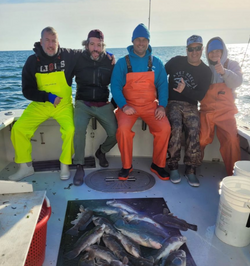 Two fishing enthusiasts caught in action in New York City