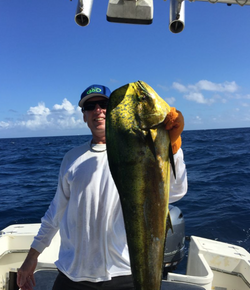 A fisherman with a 34-inch catch in Florida