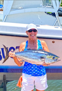 Blackfin tuna caught while fishing in Pompano Beach