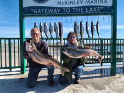 4 big fish caught while fishing in WI