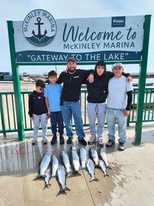 Three anglers with big fish catch in Wisconsin