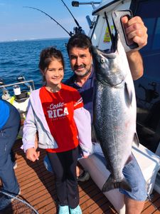 Chinook salmon caught in Milwaukee while fishing
