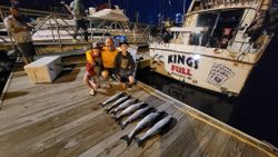 A group of four people fishing in Milwaukee