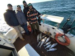 Four people fishing in Milwaukee