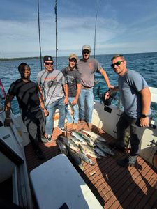 Five people fishing in Milwaukee
