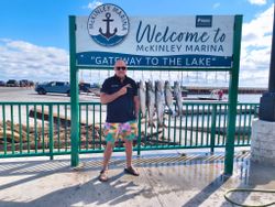 A person fishing in Milwaukee