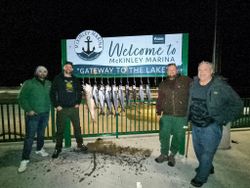 Four people fishing in Milwaukee