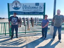 Four rainbow trout caught while fishing in Milwaukee