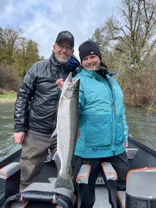 Coho Salmon caught while fishing in Cottage Grove